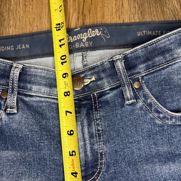 Wrangler Q Baby Jeans 7 x 34 Womens Ultimate Riding Jean Stretch Western Denim - Picture 11 of 11